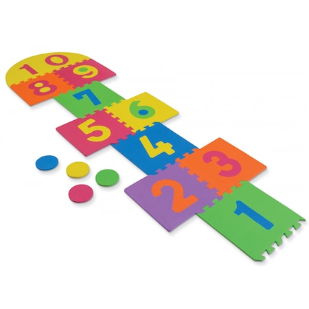 Creativity Street WonderFoam Hopscotch Puzzle Mat, 12 x 12, 26 Pieces PAC4384